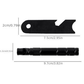 Multifunctional Lighting Stick Compass Survival Whistle; Waterproof