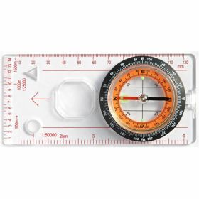 Compass For Scout Hiking Orienteering Map Magnifying Compass