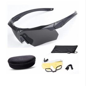 Shooting Glasses Bulletproof Riding Mountaineering Polarized Three Sets Of Lenses