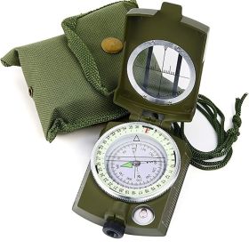 Military Compass With Carry Bag Waterproof Compass