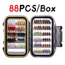 Fishing Dry Wet Flies Scud Bait Box Trout Fishing Fly Hook Lures