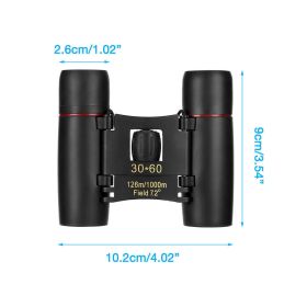 Binoculars 30x60 Zoom Travel Compact Folding Hunting Day Night Outdoor