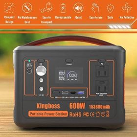 Portable Power Station  Lithium Battery  AC Outlet DC USB Solar Generator