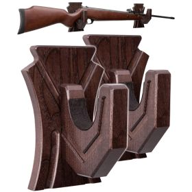 Gun Rack Wall Mount Displays Horizontal  Real Hardwood Hanger