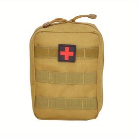 Multifunctional MOLLE Attachment Medical Kit Emergency Kit Trauma (Color: Khaki)