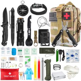 Outdoor SOS Emergency Survival Kit Multifunctional Survival Tool (Color: CP, Ships From: China)