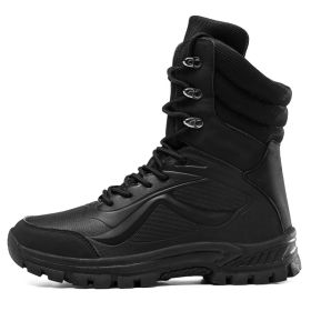 Tactical Shoes Men Hiking Boots Outdoor (Color: Black, size: 44)