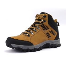 High Top Hiking Trekking Boots (Color: Gray, size: 46)