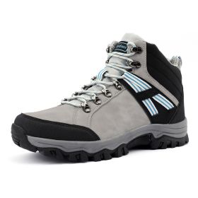 High Top Hiking Trekking Boots (Color: Brown, size: 44)