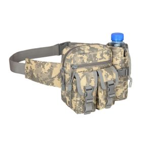 Tactical Waist Bag Denim Waist bag With Water Bottle Holder (Color: ACU Camouflage)