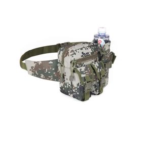 Tactical Waist Bag Denim Waist bag With Water Bottle Holder (Color: Camouflage)