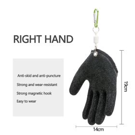 Fishing Gloves Anti-Slip Protect Hand from Puncture Scrapes (Color: Right1, Ships From: CN)