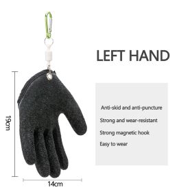 Fishing Gloves Anti-Slip Protect Hand from Puncture Scrapes (Color: Left2, Ships From: CN)