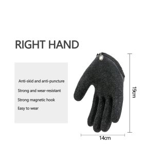 Fishing Gloves Anti-Slip Protect Hand from Puncture Scrapes (Color: Right, Ships From: CN)