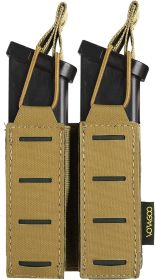 Pistol Mag Pouchs (Color: Tan, size: Double)